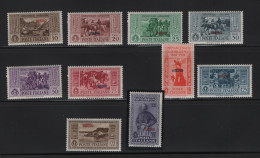 GREECE 1932 DODECANESE GARIBALDI ISSUE NISIRO OVERPRINT COMPLETE SET MNH STAMPS   HELLAS No 108X - 117X AND VALUE EURO - Dodekanisos