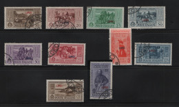 GREECE 1932 DODECANESE GARIBALDI ISSUE LIPSO OVERPRINT COMPLETE SET USED STAMPS   HELLAS No 108VIII - 117VIII AND VALUE - Dodekanesos