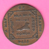 United Kingdom - Token - 1794 - 1/2 Penny A Map Of France - Monedas/ De Necesidad