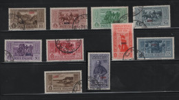 GREECE 1932 DODECANESE GARIBALDI ISSUE CASO OVERPRINT COMPLETE SET USED STAMPS   HELLAS No 108V - 117V AND VALUE EURO 30 - Dodecanese