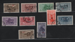 GREECE 1932 DODECANESE GARIBALDI ISSUE CASO OVERPRINT COMPLETE SET USED STAMPS   HELLAS No 108V - 117V AND VALUE EURO 30 - Dodekanisos