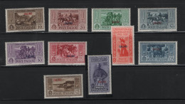 GREECE 1932 DODECANESE GARIBALDI ISSUE CALINO OVERPRINT COMPLETE SET MNH STAMPS   HELLAS No 108III - 117III AND VALUE E - Dodekanisos