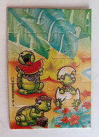 KINDER PUZZLE TINNIE TORTUES 91 5 RARE COMPLET Sans BPZ - Puzzles