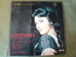 33 TOURS GEORGES BIZET. 1960. PHILIPS 02 053 L. CARMEN ARTISTES CREDITES TELS ROBERTO BENZI / L OPERA DE PARIS / JANE RH - Opera