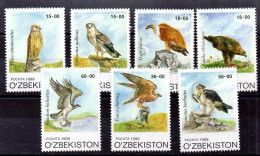 Uzbekistán Serie Nº Yvert 146/52 ** AVES (BIRDS) - Aigles & Rapaces Diurnes