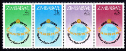 ZIMBABWE - 1980 ROTARY INTERNATIONAL SET (4V) FINE MNH ** SG 591-594 - Zimbabwe (1980-...)