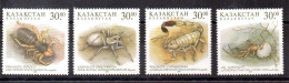 Kazajstán Serie Nº Yvert 162/65 ** ARAÑAS ( SPIDERS) - Ragni