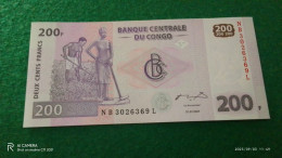 KONGO-       200   FRANK          UNC - Republiek Congo (Congo-Brazzaville)