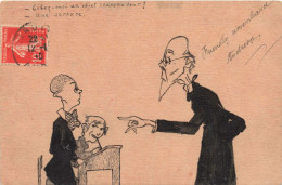 ILLUSTRATION - Un Professeur Interrogeant Ses élèves - Carte Postale Ancienne - 1900-1949