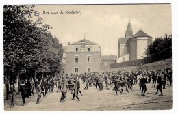 CPA FERRIERES : Etabl. De St ROCH Petit Séminaire, école Normale - Cour Récréation Bien Animée - Circulée 1914 - 2 Scans - Ferrières