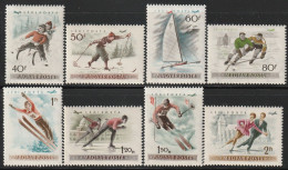 HONGRIE - Poste Aérienne N°181/8 ** (1955) Patinage Sur Glace - Nuevos