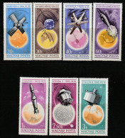 HONGRIE - Poste Aérienne N°272/8 ** (1965) Espace - Nuovi