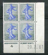 25542 FRANCE N°1234A** 30c. Semeuse C.D Du 20.2.61  TB - 1960-1969