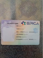 FRANCE CARTE DEMO SPICA SECURITY CARD - Cartes De Salon Et Démonstration