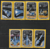 HONGRIE - Poste Aérienne N°377/83 ** (1975) Mission Apollo-Soyouz - Unused Stamps