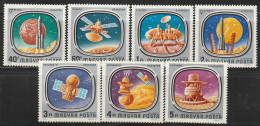 HONGRIE - Poste Aérienne N°384/90 ** (1976) Espace - Ungebraucht