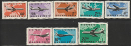 HONGRIE - Poste Aérienne N°392/9 ** (1977) Avions Commerciaux - Nuevos