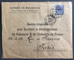 Allemagne, Divers Sur Enveloppe De Strasbourg 22.1.1898 Pour Paris - (A1050) - Cartas & Documentos