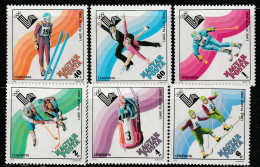 HONGRIE - Poste Aérienne N°422/7 ** (1979) Jeux Olympiques D'hiver à Lake Placid - Nuovi