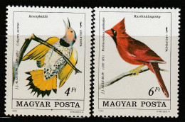 HONGRIE - Poste Aérienne N°457/8 ** (1985) J.J.Audubon : Oiseaux - Ungebraucht
