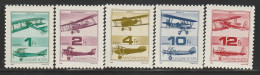 HONGRIE - Poste Aérienne N°459/63 ** (1988) Aviation - Unused Stamps