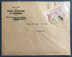 France TAD CHEQUES-POSTAUX, TOULOUSE 30.6.1943 Sur Enveloppe - (A1151) - 1921-1960: Modern Period