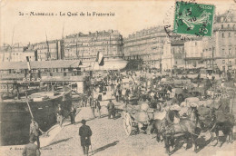 Marseille * Le Quai De La Fraternité * Attelage - Oude Haven (Vieux Port), Saint Victor, De Panier