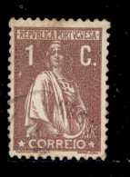 ! ! Portugal - 1917 Ceres 1 C (Carton Paper) - Af. 221i - Used - Oblitérés