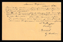 DDEE 524 - Entier Postal Armoiries HEYST OP DEN BERG 1897 Vers CELLES - Signé De Cuyper , Brasseur à BEERSEL Lez MALINES - Cervezas
