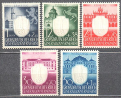 Poland Generalgouvernement 1943 - NSDAP In The- Mi.105-09 - MNH(**) - Gouvernement Général