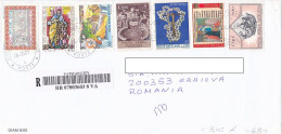 POPES, SAN PIETRO SQUARE AND BASILICA, FINE STAMPS ON REGISTERED COVER, 2007, VATICAN - Cartas & Documentos