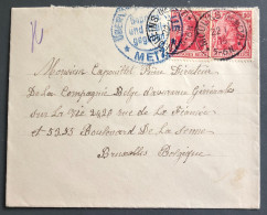 Allemagne, Divers Sur Enveloppe 22.1.1916 - Censure METZ - (A1245) - Covers & Documents