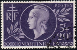 Détail De La Série Entraide Française Obl. Martinique N° 198 - Marianne De Dulac - 1944 Entraide Française