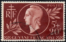 Détail De La Série Entraide Française Obl. Guyane Française N° 179 - Marianne De Dulac - 1944 Entraide Française