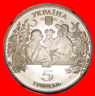 * GOGOL (1809-1852): Ukraine (ex. The USSR, Russia)  5 GRIVNAS 2005 UNC LUSTRE! GERMAN SILVER!· LOW START · NO RESERVE! - Russie