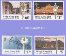 HONG KONG  1990  ELECTRICITY SUPPLY CENTENARY  S.G. 647-650 U.M. - Ungebraucht