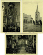 3x BERZEE. Eglise, Intérieur, Chapelle. Lot De 3 Cartes. - Walcourt