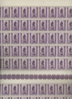 1943. 100 Séries Métiers Sablon 615/622 **. Postfris In Dubbel Vellen Van 50ex) Cote 375,-€ + Variétés - 1931-1950