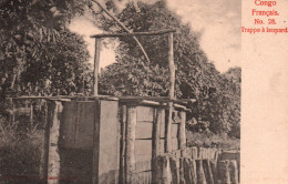 Congo Français - Une Trappe à Léopard - Photo Visser - Carte Dos Simple N° 28 Non Circulée - Congo Français