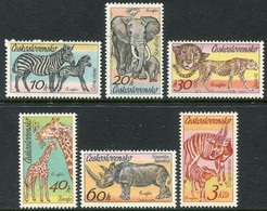 CZECHOSLOVAKIA 1976 Safari Animals   MNH / **. Michel 2345-50 - Neufs