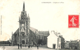 Guerlesquin - L'Église Et La Place - Vers 1906 - VENTE DIRECTE X Coll Y. LE ROY - Guerlesquin