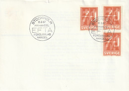 ZSueFdc-D013 - SUEDE 1967 - La Superbe ENVELOPPE  FDC  'PREMIER JOUR'  Du 15-02-1967 - AELE Association De Libre-échange - Cartas & Documentos