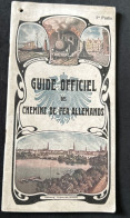 1930 GUIDE OFFICIEL DES CHEMINS DE FER ALLEMANDS - 1 Ere Partie - HAMBOURG - BRÈME - KIEL - Avec Sa Carte Postale - Chemin De Fer