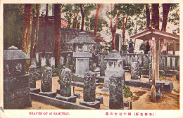 JAPON - Graves Of 47 Samurai - Tombes De Samourai - Carte Postale Ancienne - Autres & Non Classés
