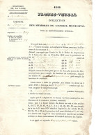 1848 - PERIGNEUX LOIRE Procès-Verbal ELECTION MEMBRES CONSEIL MUNICIPAL -Pierre FLATIN Maire - MAYOU LAROA MALLARD ... - Manuscrits