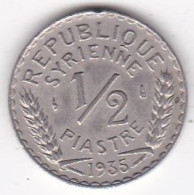 Republique Syrienne 1/2 Piastre 1935. Cupro-nickel, Lec# 6 - Syria