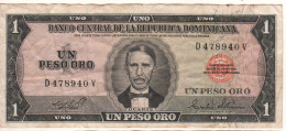 DOMINICAN   Republic  1  Peso Oro     P108a   Dated 1975 "Juan Pablo Duarte Y Díez + Liberty At Back" - Dominicana