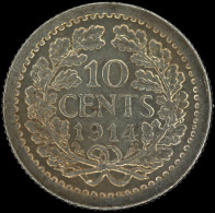 LaZooRo: Netherlands 10 Cents 1914 UNC - Silver - 10 Cent