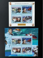 Burundi 2014 / 2015 Mi. 3522 - 3525 Paul-Emile Victor Explorateur Polaire Explorer Chien Husky Dog Hund Ship Train - Unused Stamps