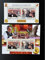 Burundi 2014 / 2015 Mi. 3536 - 3537 Bl. 533 - 534 Louis Pasteur Vaccin Rage Vaccine Santé Health - Unused Stamps